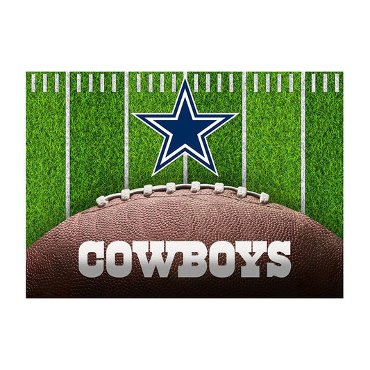 Imperial - NFL Dallas Cowboys 5x7 Football Field Washable Rug - IMP  758-1002 view 1
