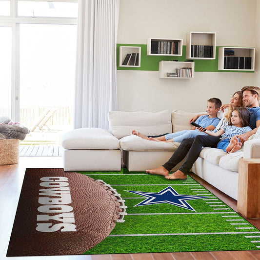 Imperial - NFL Dallas Cowboys 5x7 Football Field Washable Rug - IMP  758-1002 view 2
