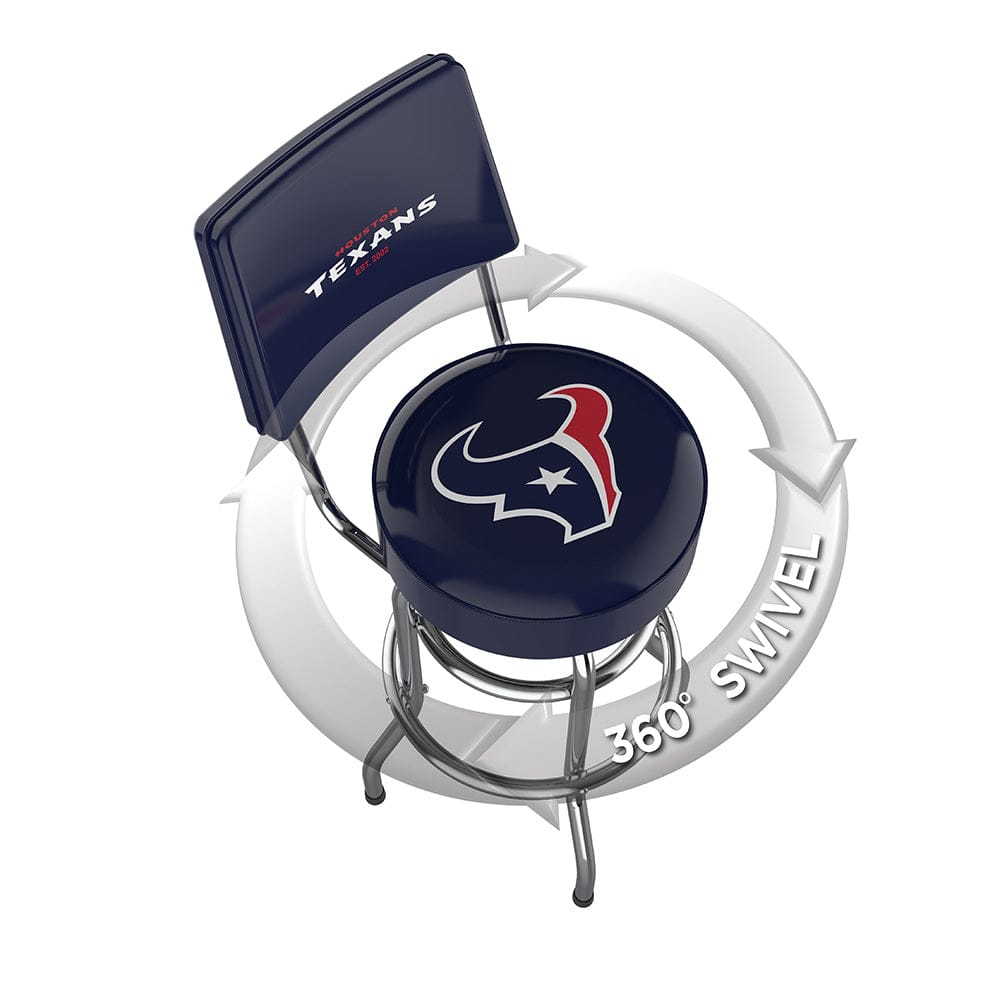 Imperial - NFL Houston Texans Swivel Barstool with Back - IMP  681-1034 view 2