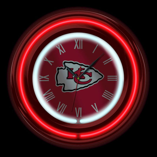 Imperial  - NFL Kansas City Chiefs 15" Neon Clock  - IMP  705-1006 view 2