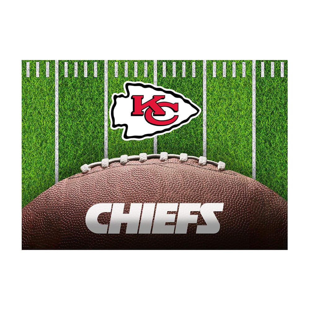Imperial - NFL Kansas City Chiefs 5x7 Football Field Washable Rug - IM ...