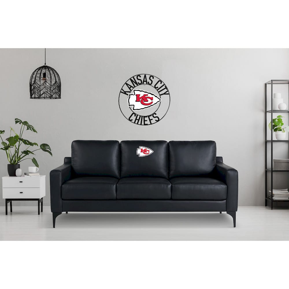 Imperial  - NFL Kansas City Chiefs Game Day Sofa with Charging Port  - IMP  697-1006 view 9