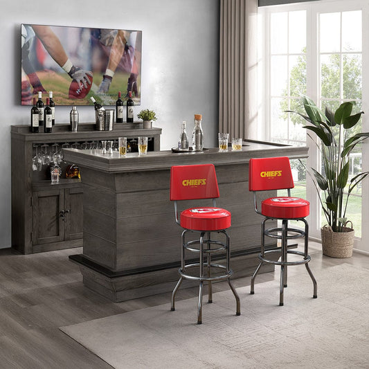 Imperial - NFL Kansas City Chiefs Swivel Barstool with Back - IMP  681-1006 view 2