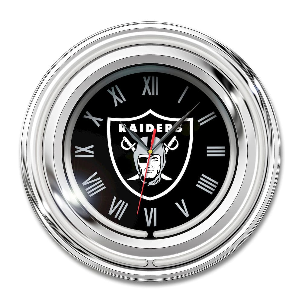Imperial  - NFL Las Vegas Raiders 15" Neon Clock  - IMP  705-1010 view 1
