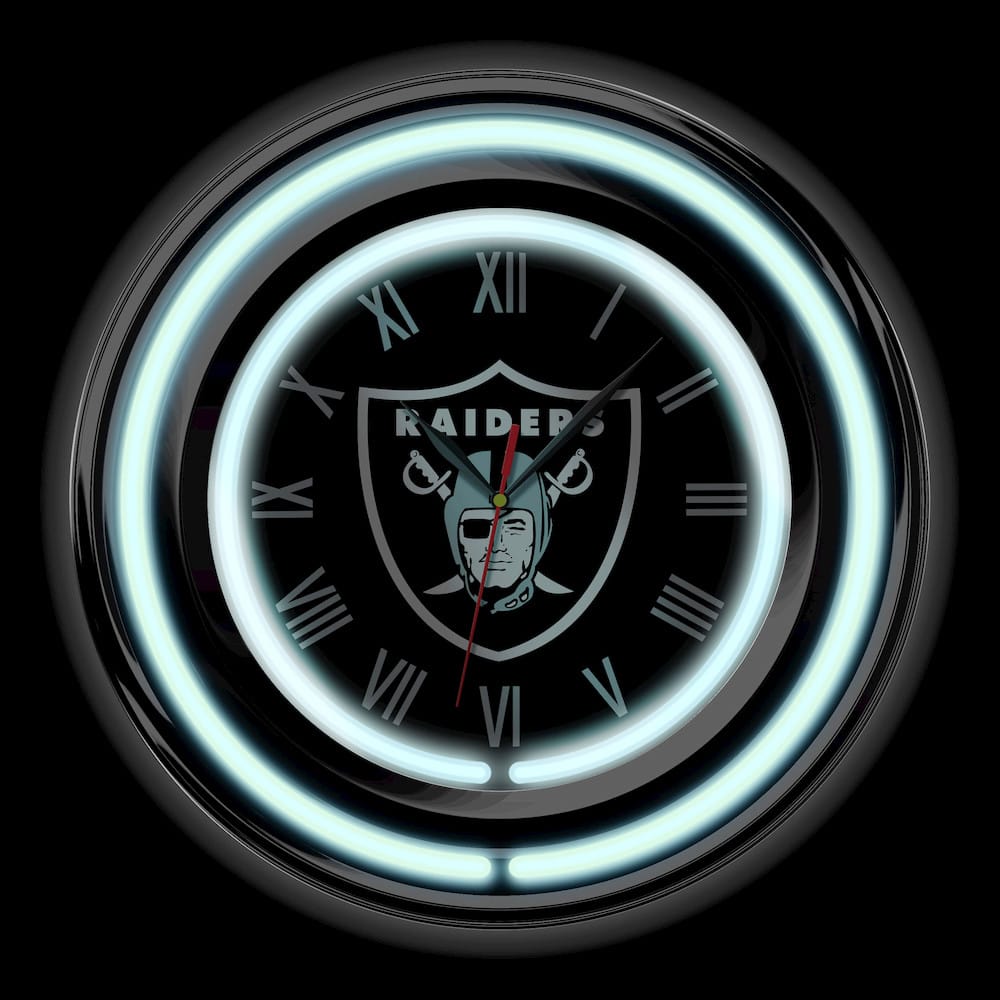 Imperial  - NFL Las Vegas Raiders 15" Neon Clock  - IMP  705-1010 view 2