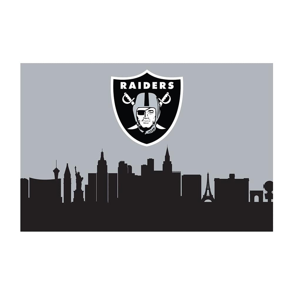 Imperial - NFL Las Vegas Raiders 2x3 Cityscape Washable Rug - IMP  759-1010 view 1