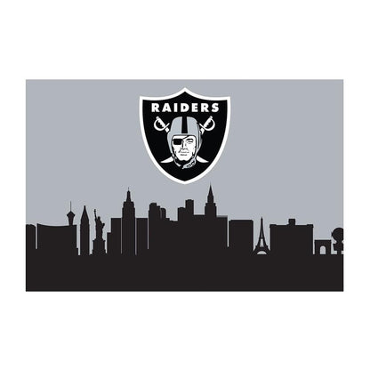 Imperial - NFL Las Vegas Raiders 2x3 Cityscape Washable Rug - IMP  759-1010 view 1