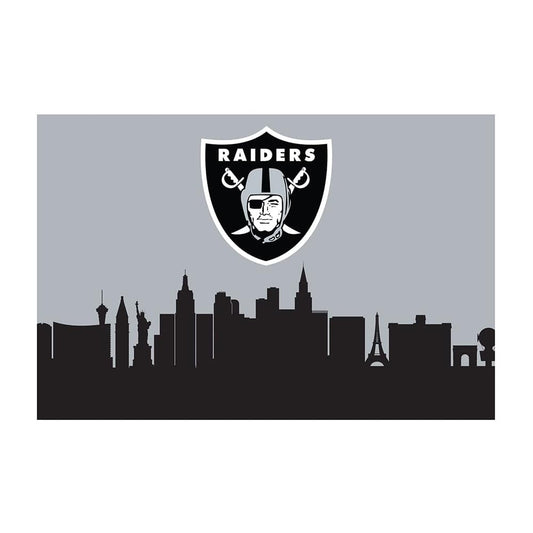 Imperial - NFL Las Vegas Raiders 2x3 Cityscape Washable Rug - IMP  759-1010 view 1