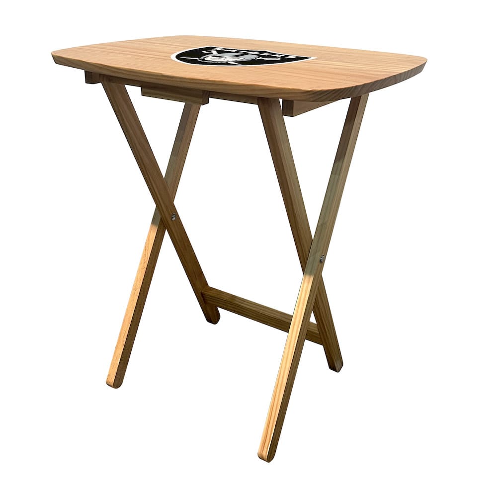 Imperial  - NFL Las Vegas Raiders Large Folding TV Tray Table  - IMP  96-1010 view 1
