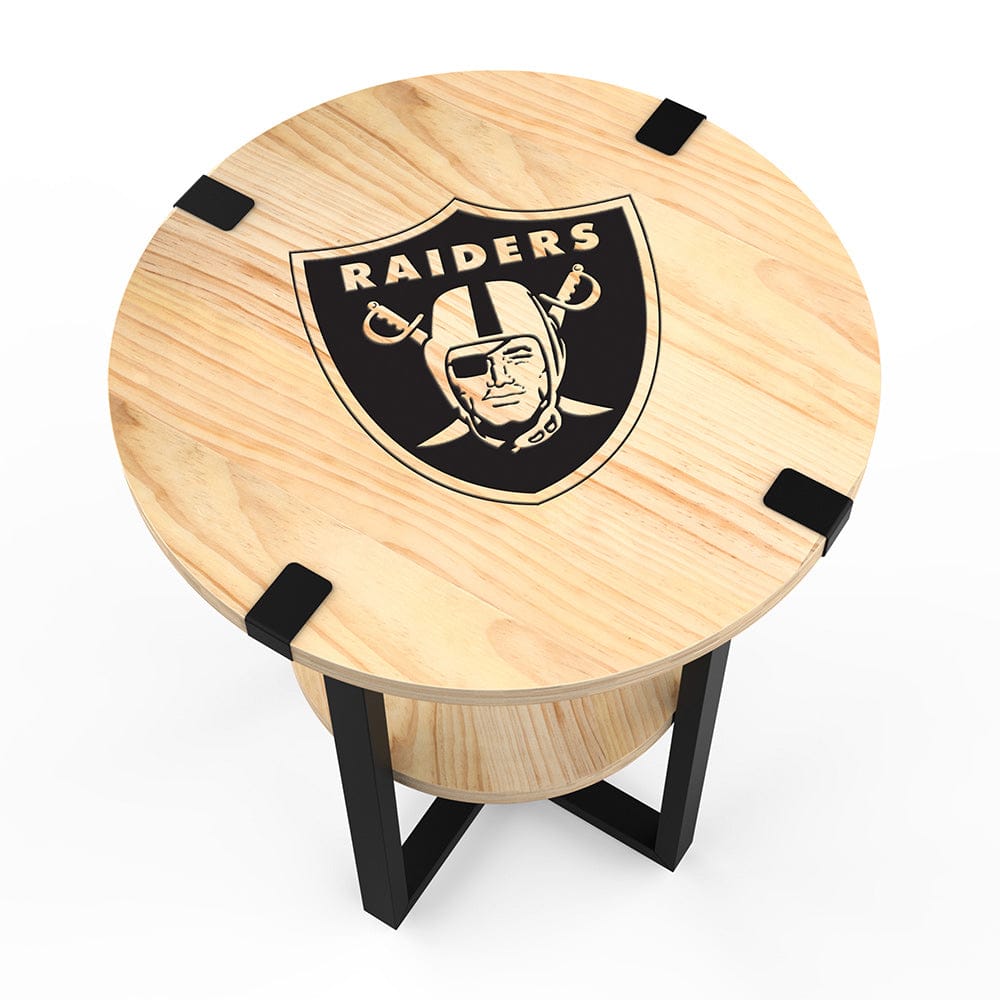 Imperial - NFL Las Vegas Raiders Side Table with Charger - IMP  746-1010 view 2