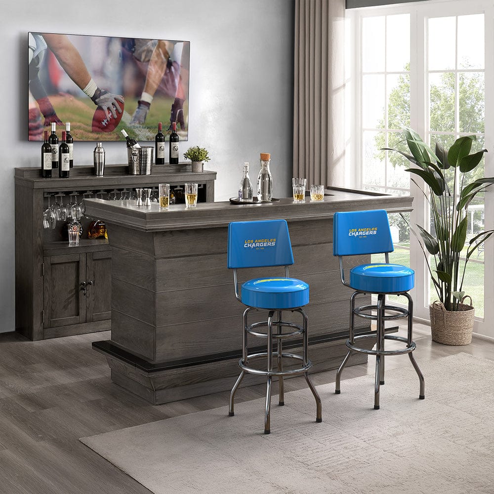 Imperial - NFL Los Angeles Chargers Swivel Barstool with Back - IMP  681-1036 view 2