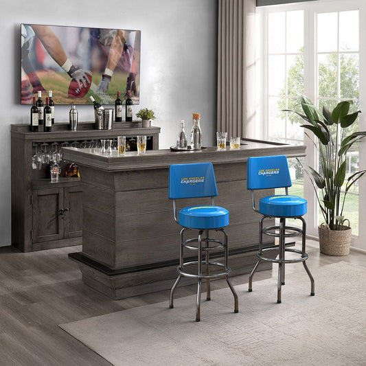 Imperial - NFL Los Angeles Chargers Swivel Barstool with Back - IMP  681-1036 view 2