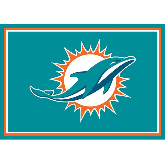 Imperial - NFL Miami Dolphins 3x4 Spirit Rug - IMP  569-1008 view 1