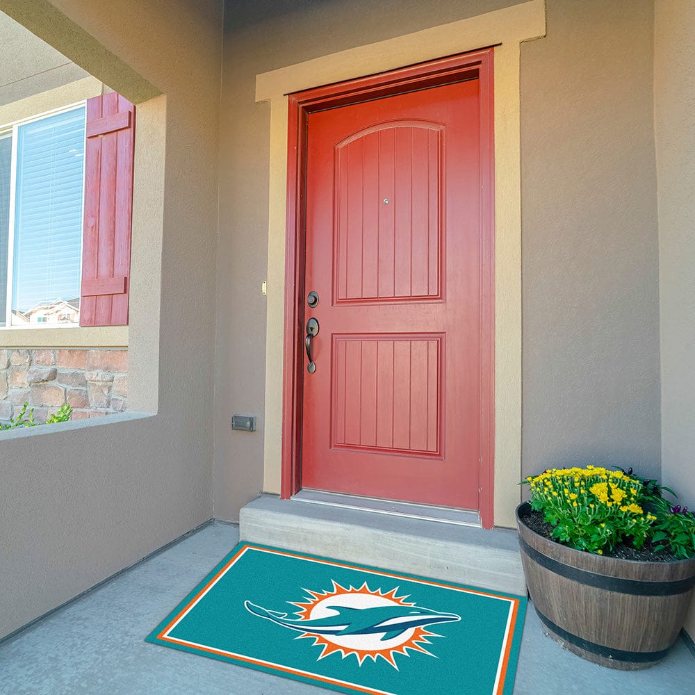 Imperial - NFL Miami Dolphins 3x4 Spirit Rug - IMP  569-1008 view 3