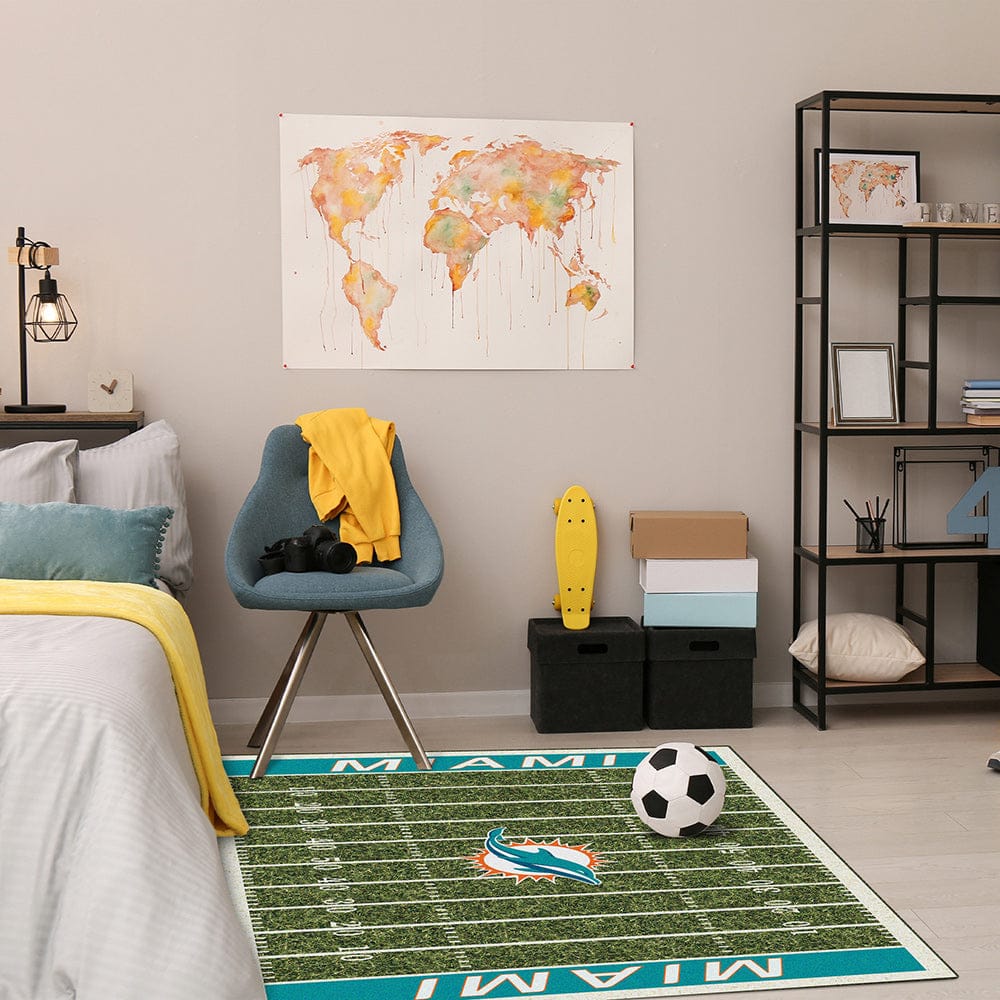 Imperial - NFL Miami Dolphins 4x6 Homefield Rug - IMP  520-5008 view 2