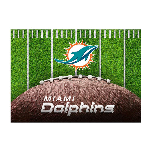 Imperial - NFL Miami Dolphins 5x7 Football Field Washable Rug - IMP  758-1008 view 1