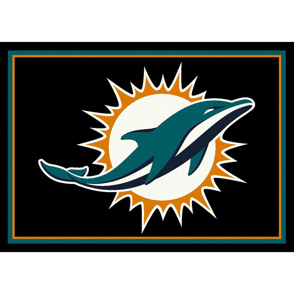 Imperial - NFL Miami Dolphins 8x11 Spirit Rug - IMP  529-5008 view 1