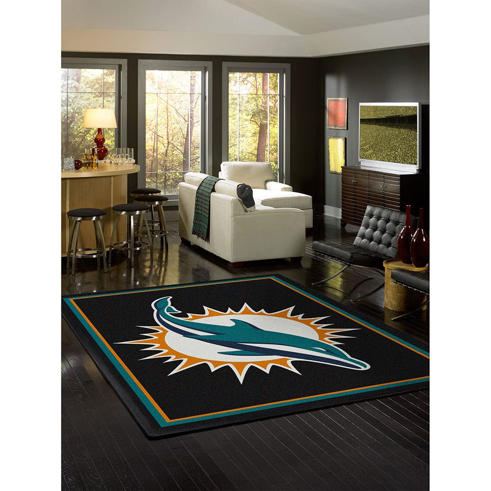 Imperial - NFL Miami Dolphins 8x11 Spirit Rug - IMP  529-5008 view 2
