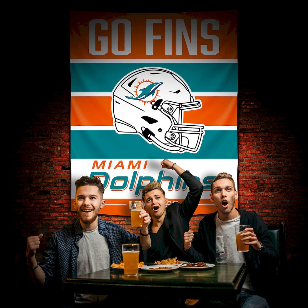 Imperial  - NFL Miami Dolphins Establish Date Tapestry  - IMP  714-1008 view 2
