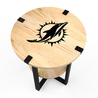 Imperial - NFL Miami Dolphins Side Table with Charger - IMP  746-1008 view 2