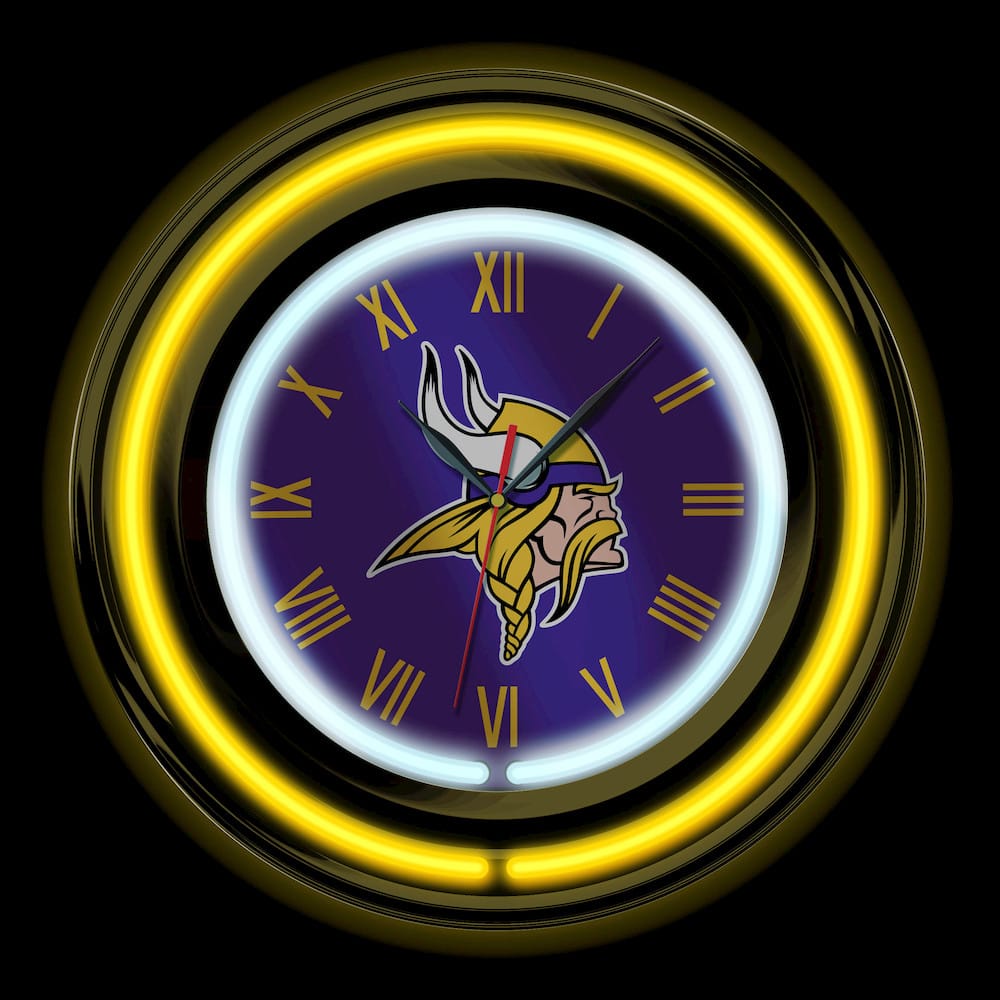 Imperial  - NFL Minnesota Vikings 15" Neon Clock  - IMP  705-1007 view 2