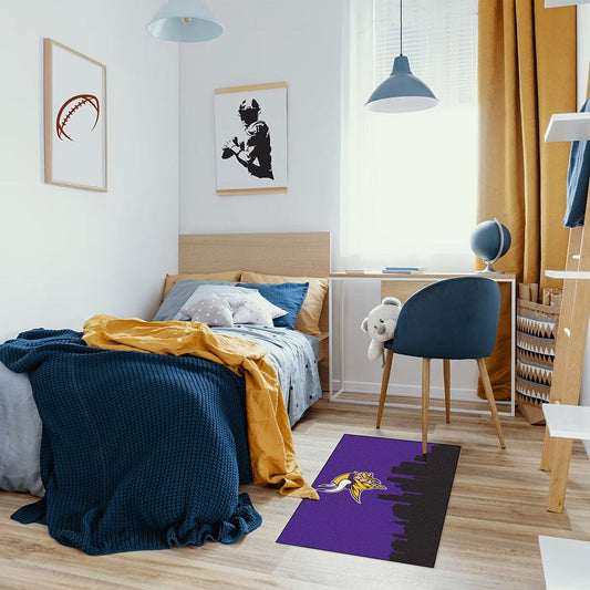 Imperial - NFL Minnesota Vikings 2x3 Cityscape Washable Rug - IMP  759-1007 view 2