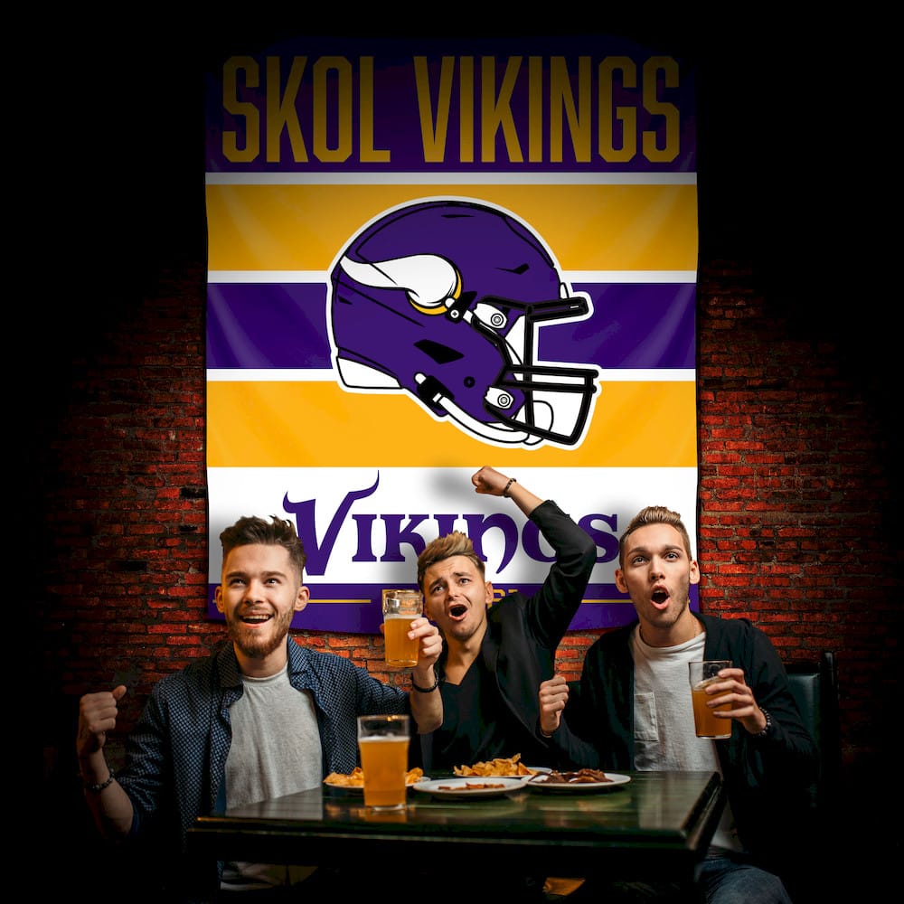 Imperial  - NFL Minnesota Vikings Establish Date Tapestry  - IMP  714-1007 view 2