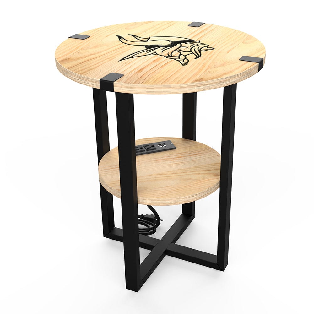 Imperial - NFL Minnesota Vikings Side Table with Charger - IMP  746-1007 view 1