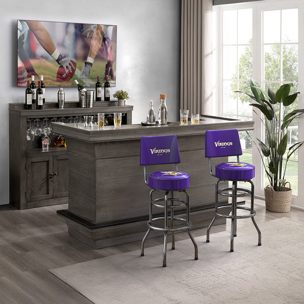 Imperial - NFL Minnesota Vikings Swivel Barstool with Back - IMP  681-1007 view 2