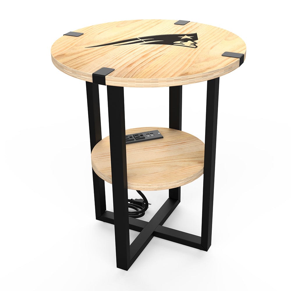 Imperial - NFL New England Patriots Side Table with Charger - IMP  746-1011 view 1