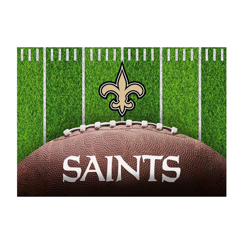 Imperial - NFL New Orleans Saints 5x7 Football Field Washable Rug - IMP  758-1031 view 1