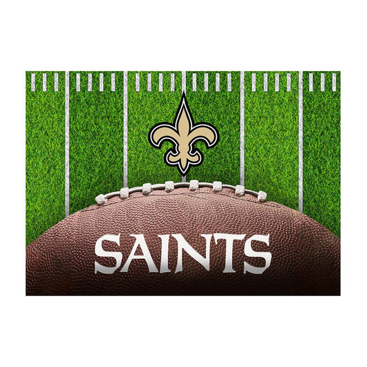 Imperial - NFL New Orleans Saints 5x7 Football Field Washable Rug - IMP  758-1031 view 1