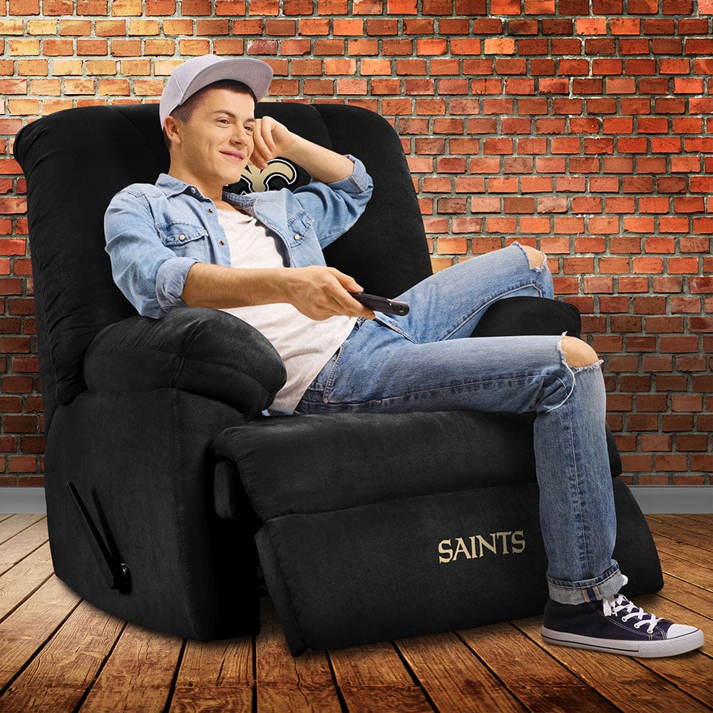 Imperial - NFL New Orleans Saints Microfiber Manual Recliner - IMP  590-1031 view 2
