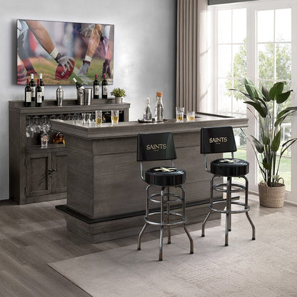Imperial - NFL New Orleans Saints Swivel Barstool with Back - IMP  681-1031 view 2