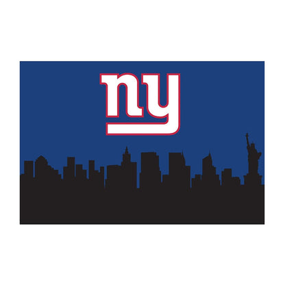 Imperial - NFL New York Giants 2x3 Cityscape Washable Rug - IMP  759-1013 view 1