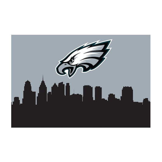 Imperial - NFL Philadelphia Eagles 2x3 Cityscape Washable Rug - IMP  759-1037 view 1