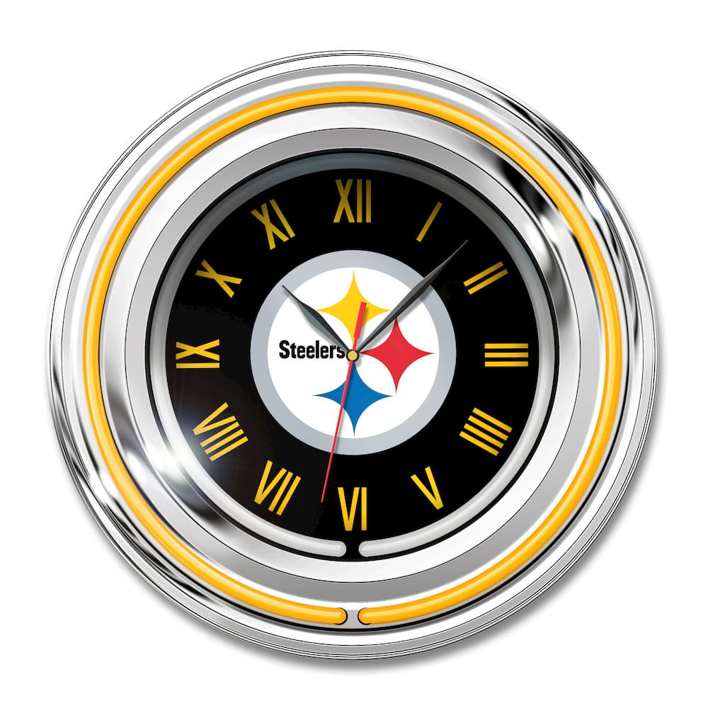 Imperial  - NFL Pittsburgh Steelers 15" Neon Clock  - IMP  705-1004 view 1