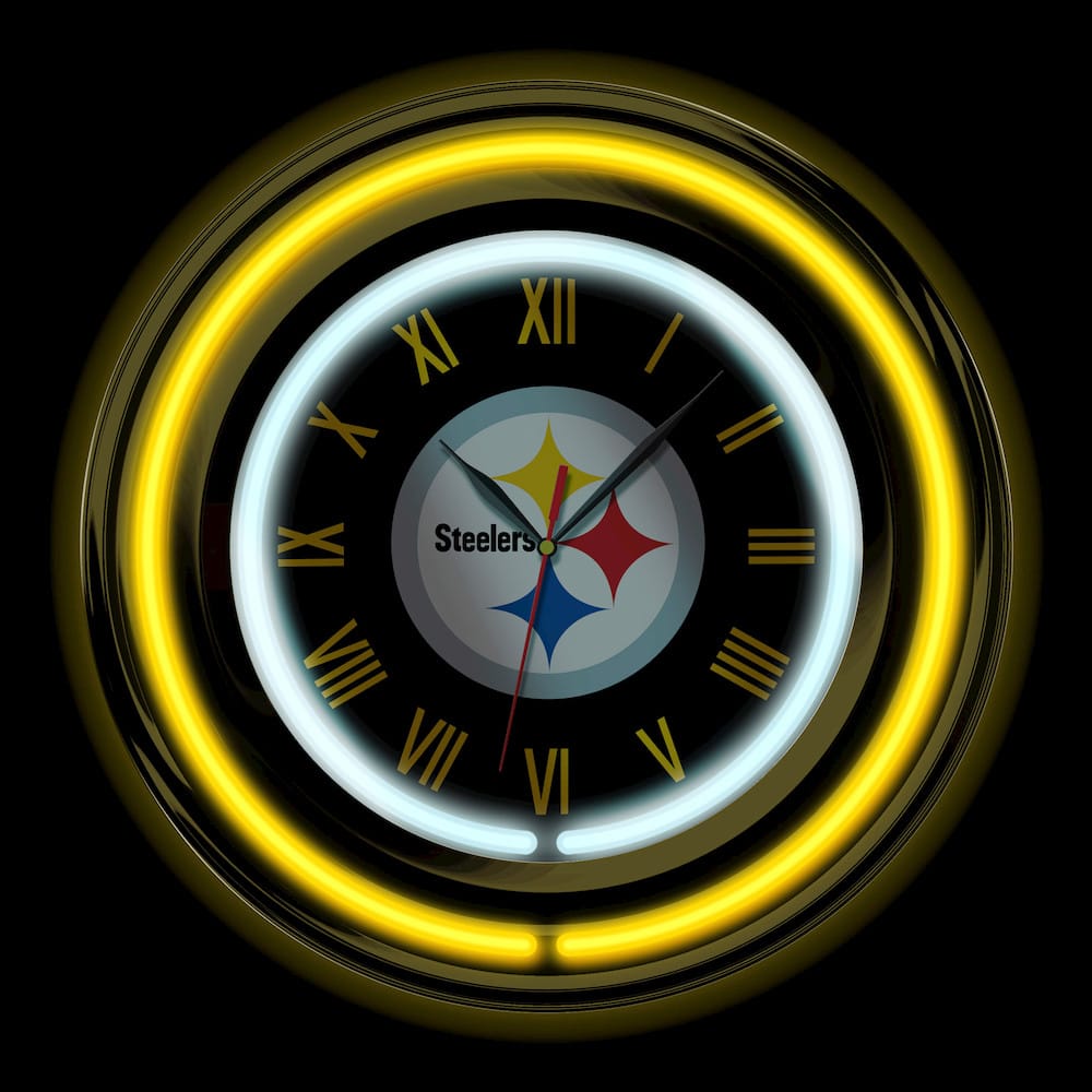 Imperial  - NFL Pittsburgh Steelers 15" Neon Clock  - IMP  705-1004 view 2
