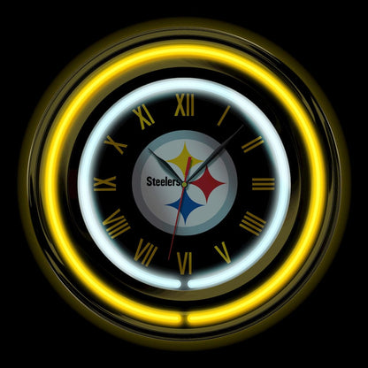 Imperial  - NFL Pittsburgh Steelers 15" Neon Clock  - IMP  705-1004 view 2