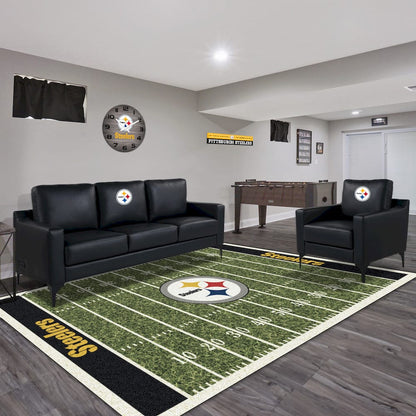 Imperial  - NFL Pittsburgh Steelers Game Day Sofa with Charging Port  - IMP  697-1004 view 2