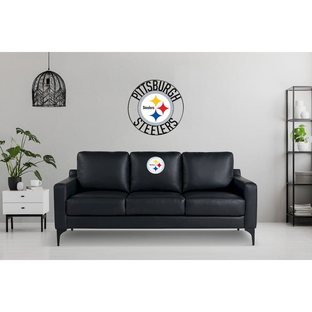 Imperial  - NFL Pittsburgh Steelers Game Day Sofa with Charging Port  - IMP  697-1004 view 11