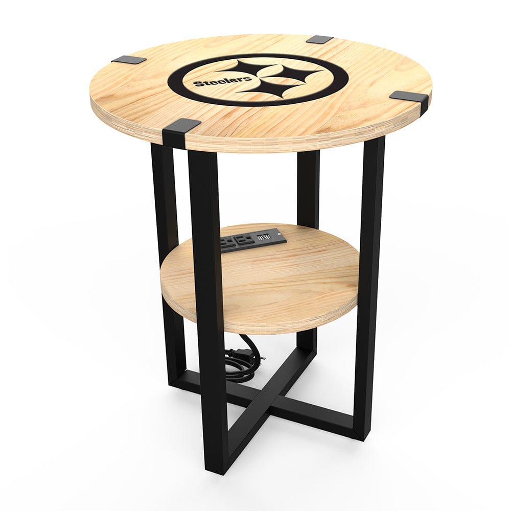 Imperial - NFL Pittsburgh Steelers Side Table with Charger - IMP  746-1004 view 1
