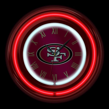 Imperial  - NFL San Francisco 49ers 15" Neon Clock  - IMP  705-1005 view 2