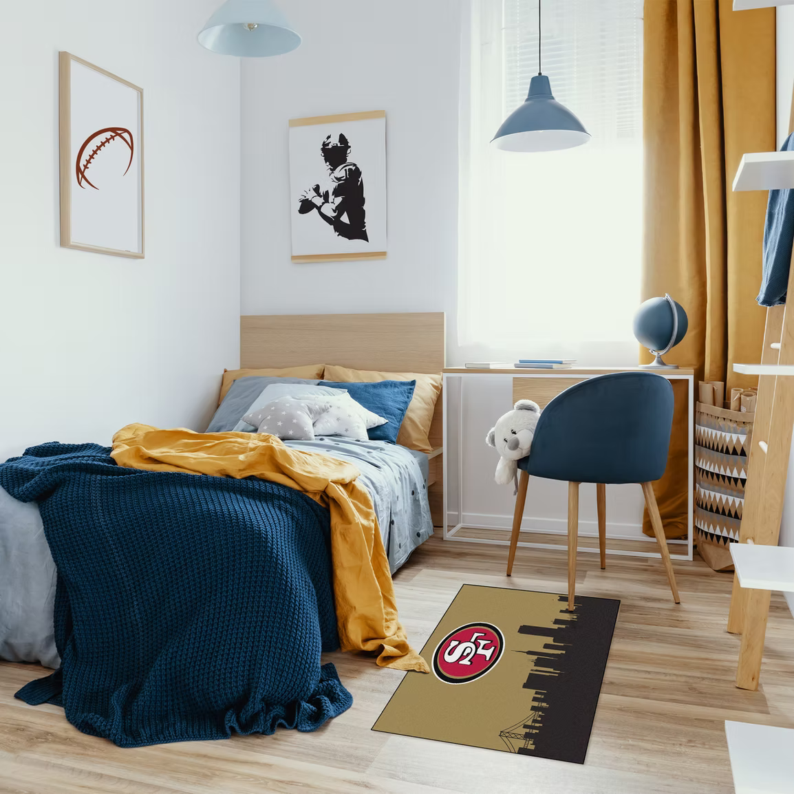 Imperial - NFL San Francisco 49ers 2x3 Cityscape Washable Rug - IMP  759-1005 View 2