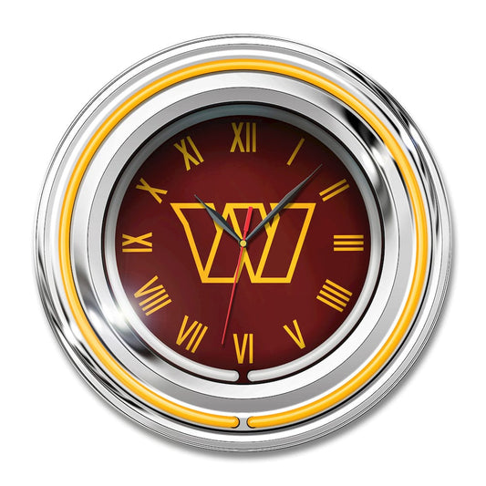 Imperial  - NFL Washington Commanders 15" Neon Clock  - IMP  705-1041 view 1