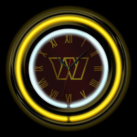 Imperial  - NFL Washington Commanders 15" Neon Clock  - IMP  705-1041 view 2