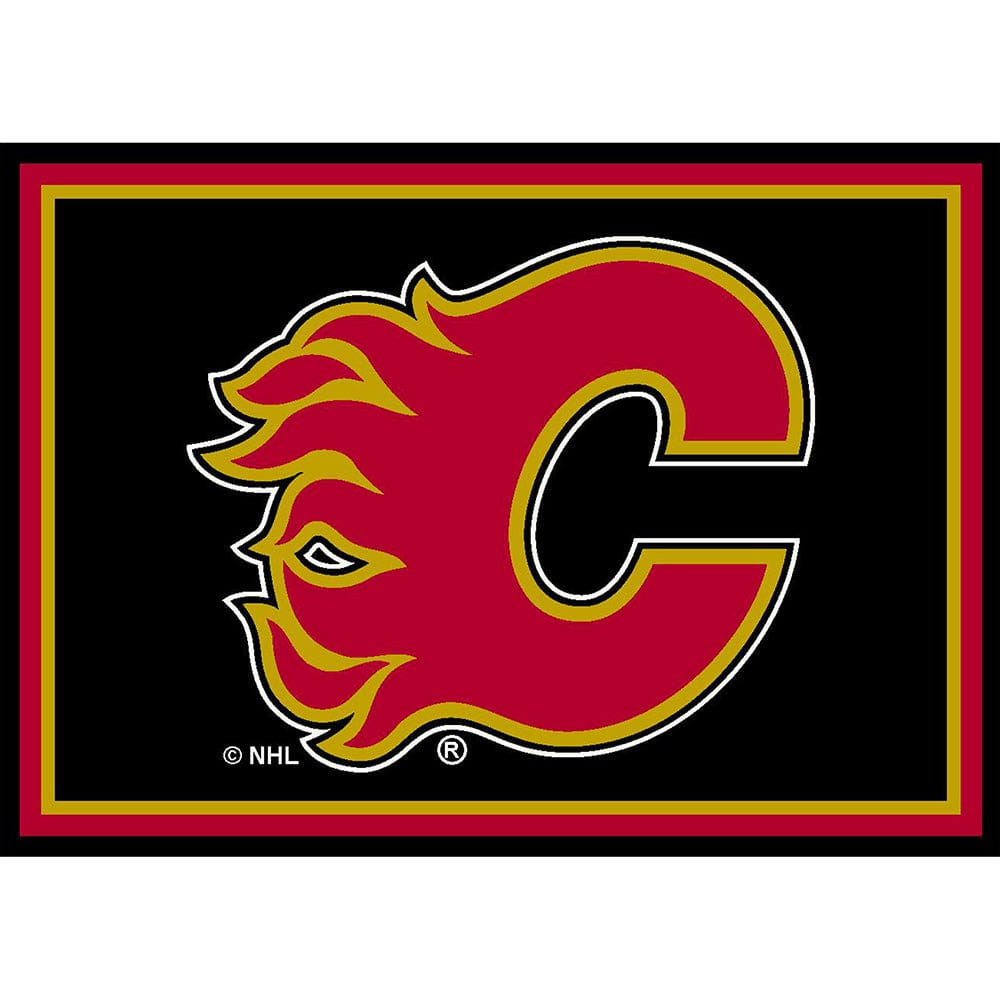 Imperial - NHL Calgary Flames 6x8 Spirit Rug - IMP  525-4011 view 1