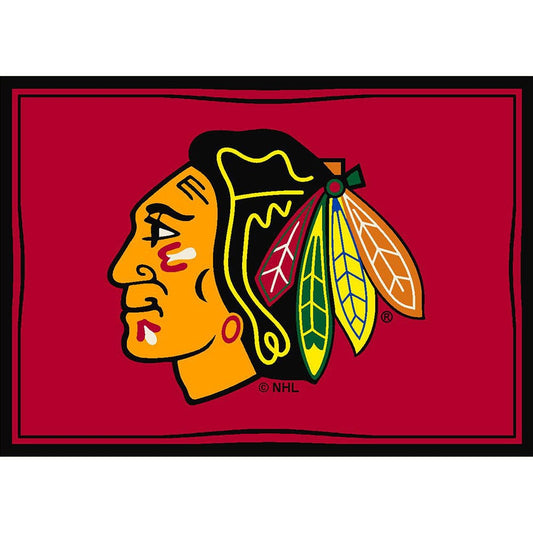 Imperial - NHL Chicago Blackhawks 8x11 Spirit Rug - IMP  529-4002 view 1