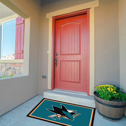 Imperial - NHL San Jose Sharks 3x4 Spirit Rug - IMP  569-4027 view 3