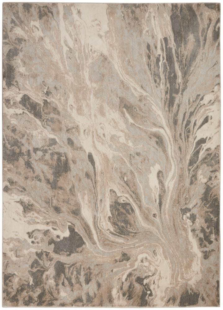 Inspire Me! Home Decor - Elegance FAR01 22inX39in Grey and White Contemporary Area Rug - FAR01-99446818263 veiw 1